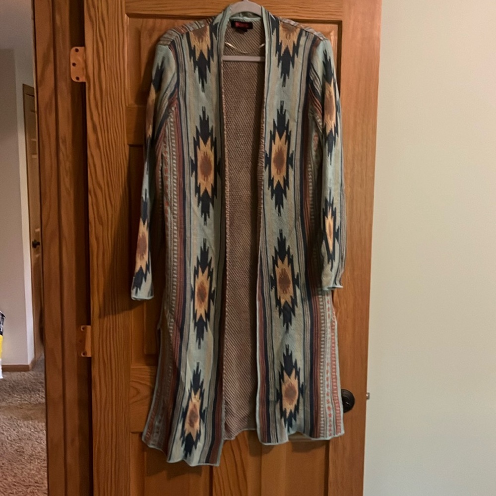 Aztec Print Duster